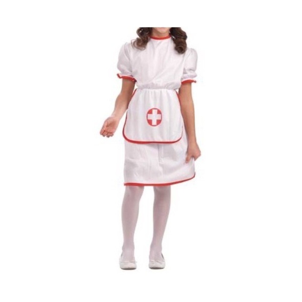 Rubie's Nurse Costume Dress Kids Small White Red Cross Medical 880009